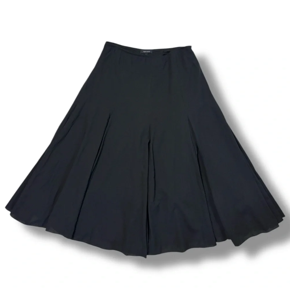KAREN KANE Black Cotton Full Maxi Skirt - Picture 8 of 8